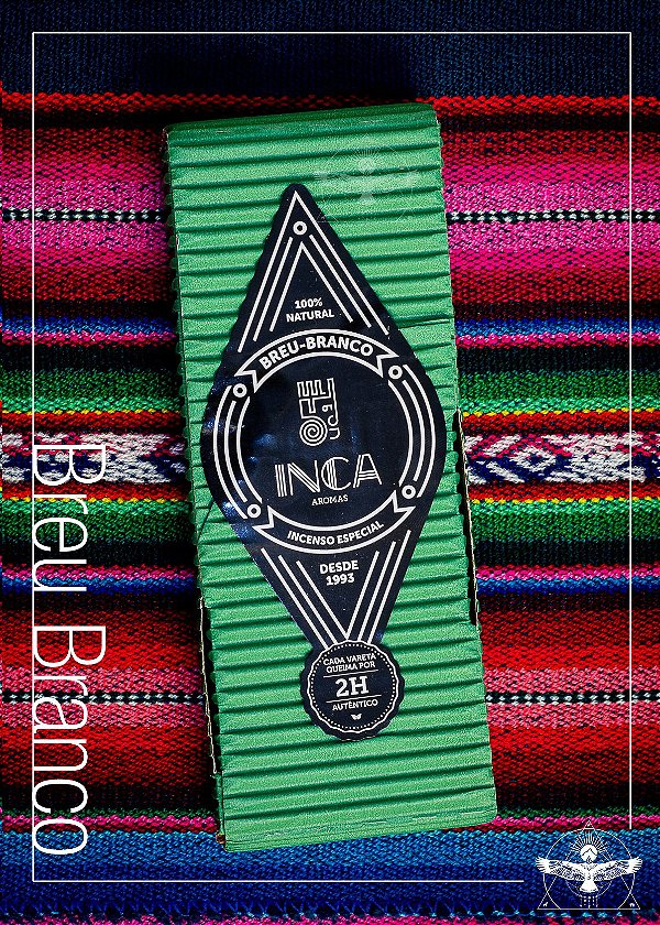 Incenso Natural de Breu Branco - Inca Aromas