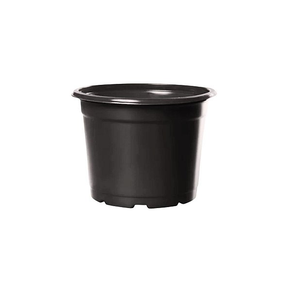 Vaso Pote de Muda Pequeno 90ml Redondo 06 Preto De Plástico  Nutriplan