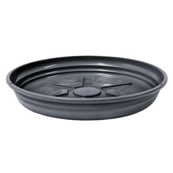 Prato de Vaso De Planta 06 Plástico Preto 28cm x 4cm - Nutriplan