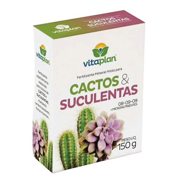 Fertilizante Para Cactos e Suculentas Sólido 150g Farelado - Nutriplan