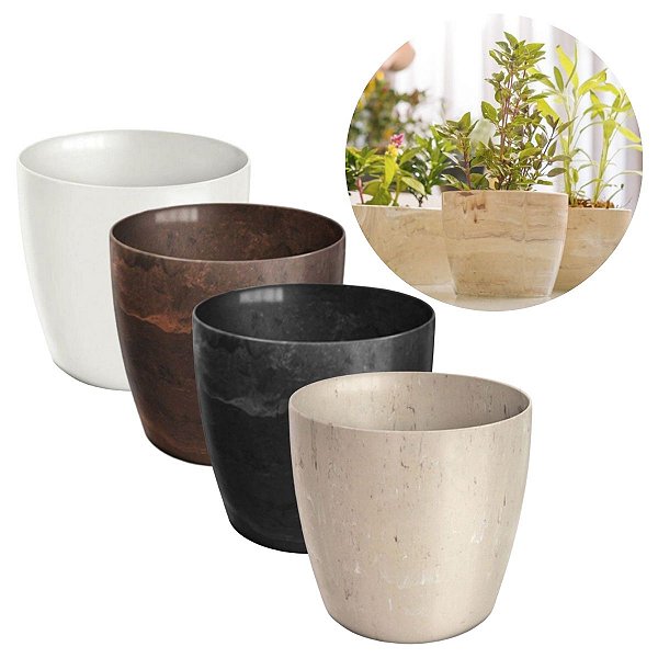 Mini Cachepô Elegance Decorativo Redondo - Nutriplan