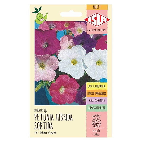 Semente Multi Petunia Sortida (Hibrida) - Isla