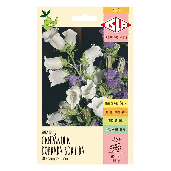 Semente Multi Campanula Dobrada Sortida - Isla