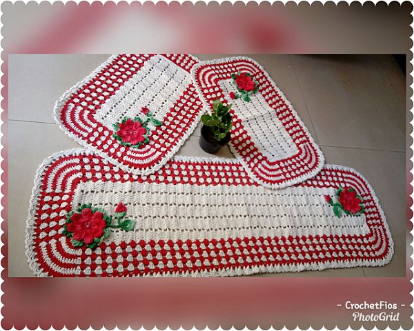 conjunto de tapete harmonia