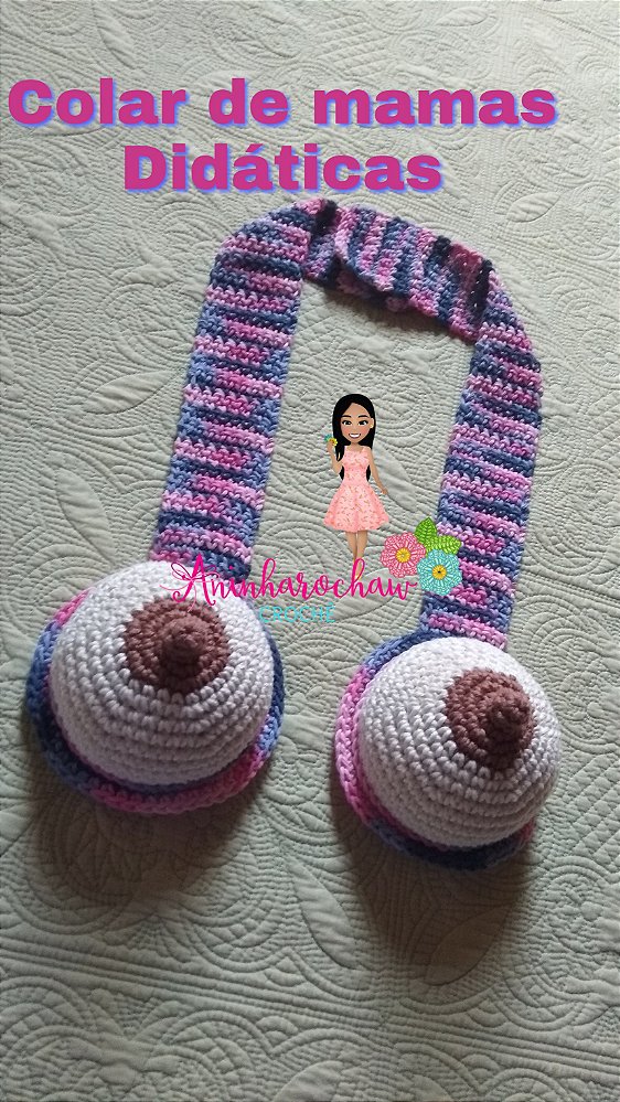 Colar De Mamas Em Crochê!