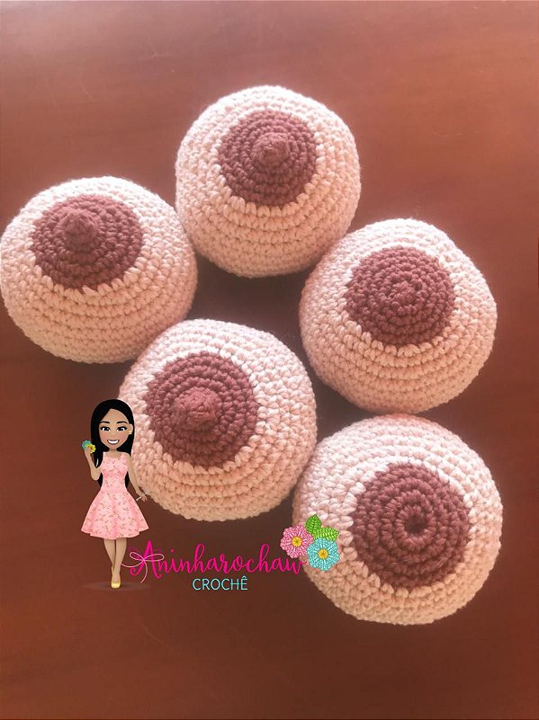 Kit 5 Mamas Avulsas  Em Crochê