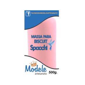 Massa para Biscuit Modele 500g - Pink Perolado