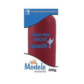 Massa para Biscuit Modele 500g - Vermelho Maça