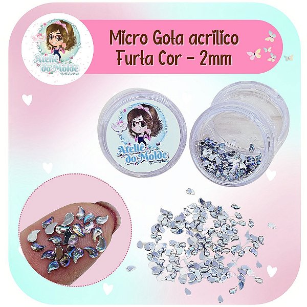 Micro Gota Acrilico 2mm x 4mm - Furta-Cor