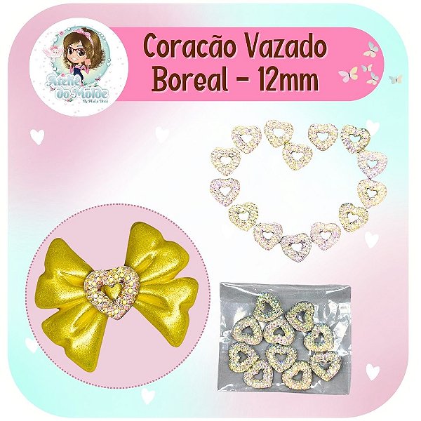 Coração Vazado 12mm - Boreal