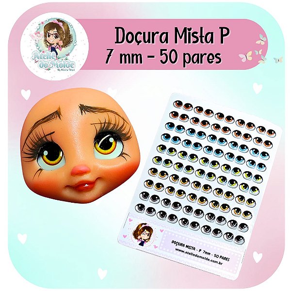 Olhos Resinados Doçura Mista - P