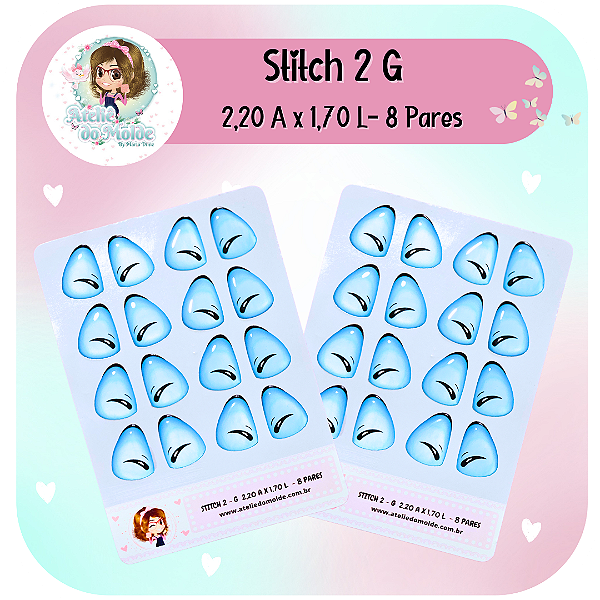 Olhos Resinados Stitch 2 - G
