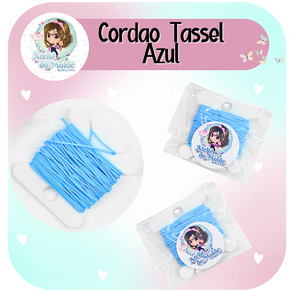 Cordão Tassel Azul Bebê p/terço - 5 metros
