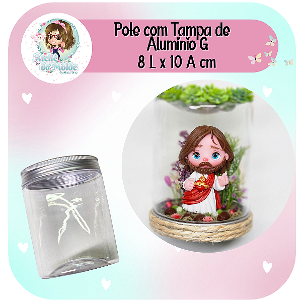Pote com Tampa de Aluminio - G