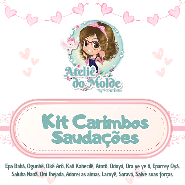 Carimbo kit Saudações