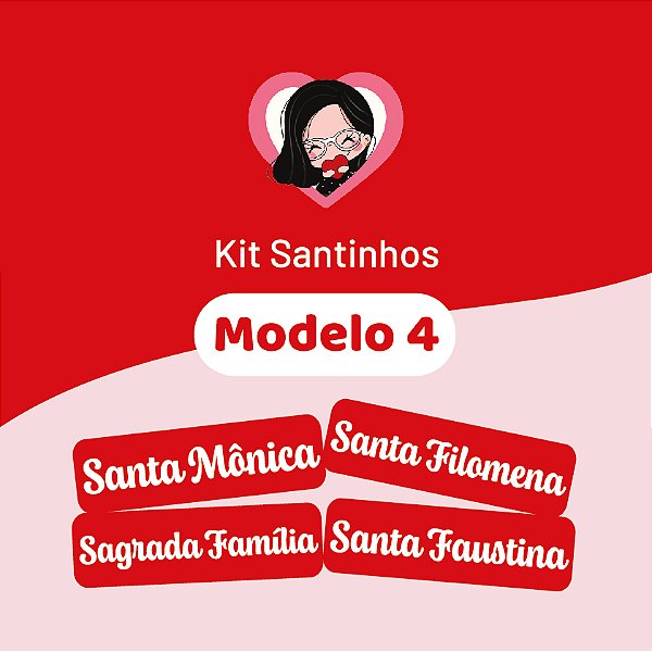 Carimbo Kit Santinhos - modelo 4