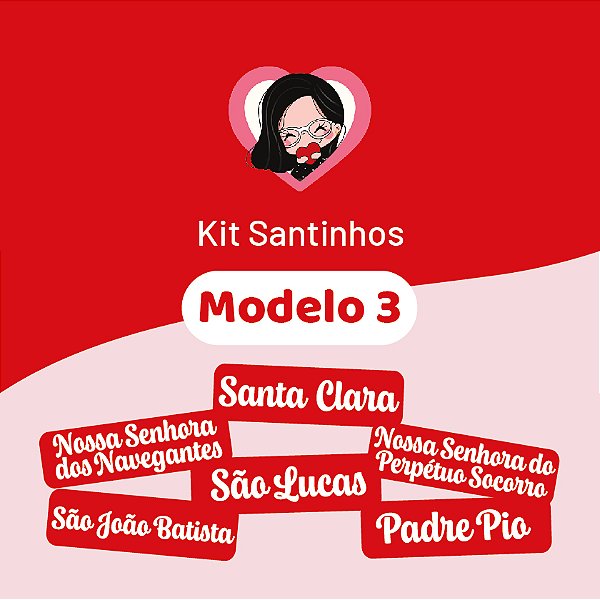 Carimbo Kit Santinhos - modelo 3