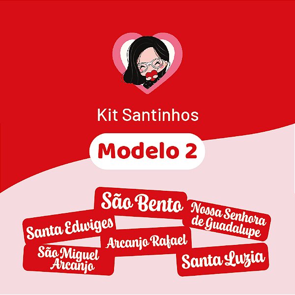 Carimbo Kit Santinhos - modelo 2