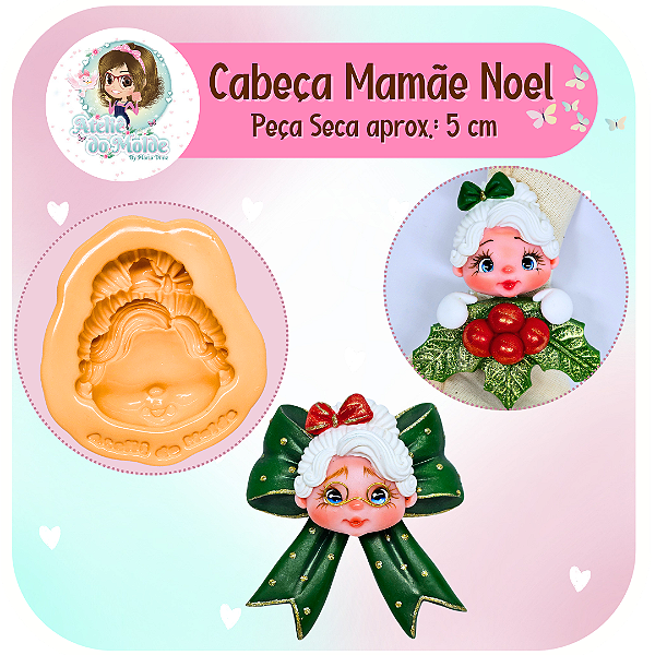 Cabeça Mamãe Noel