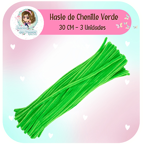 Haste Chenille 30cm - Verde