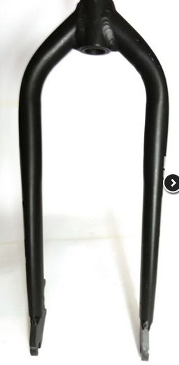 GARFO FAT BIKE ARO 26 RIGIDO ALUM PRETO FOSCO