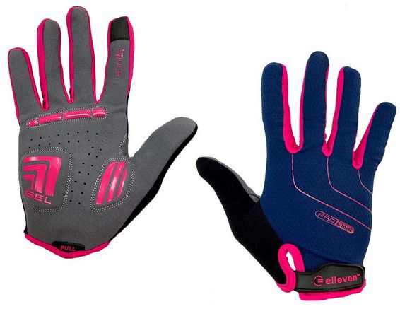 LUVA FECHADA GEL CINZA/ROSA/AZUL M
