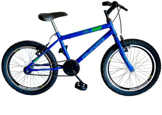 BICICLETA ARO 20" ADVENTURE AÇO AZUL/VERDE