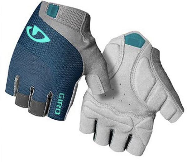 LUVA FEM. GIRO TESSA AZUL/CINZA G