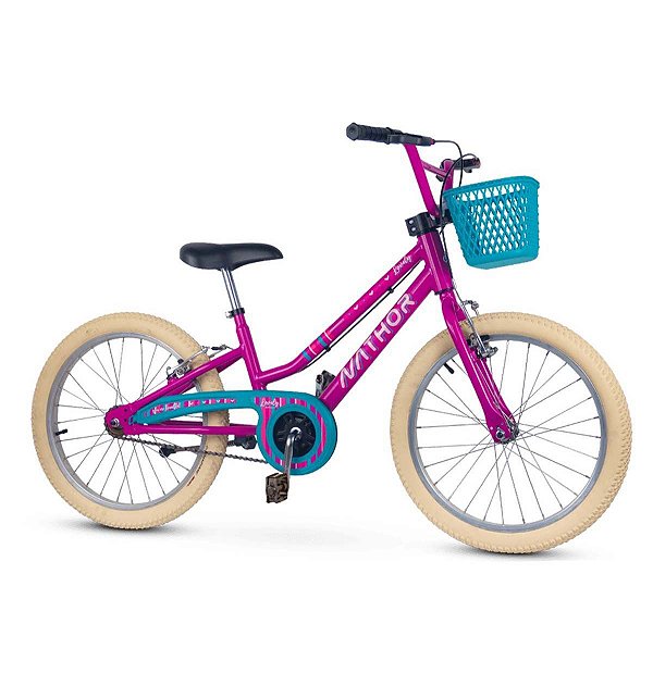BICICLETA INFANTIL ARO 20 LOVELY FEMININA ROSA