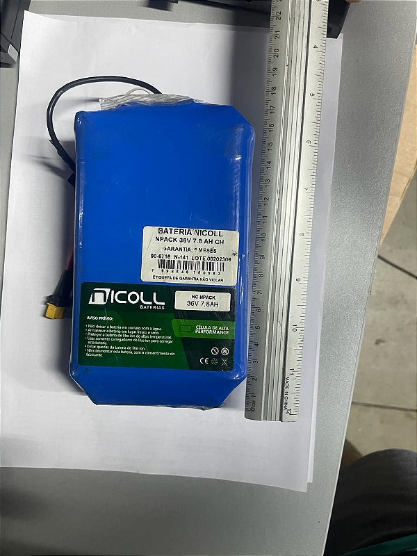 PACK DE LÍTIO ION-NICOLL-36V 7.8Ah