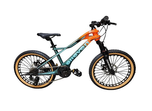 BICICLETA INFANTIL  ARO 20 LARANJA/VERDE MAGNESIO