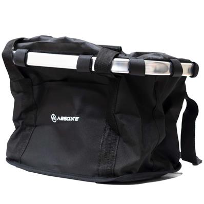 CESTA FRONTAL DE LONA  ABSOLUTE 26 GRANDE PRETA