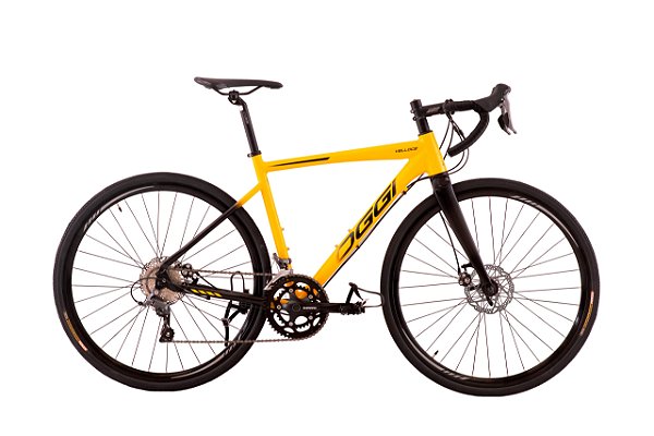 BICICLETA OGGI 700 VELLOCE (LSS) CLARIS 16V AMAR/PTO/CINZA M 2024
