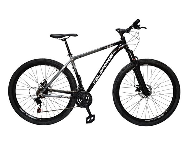 BICICLETA 29 ALUM VECTOR TAM17 PRETO/CINZA