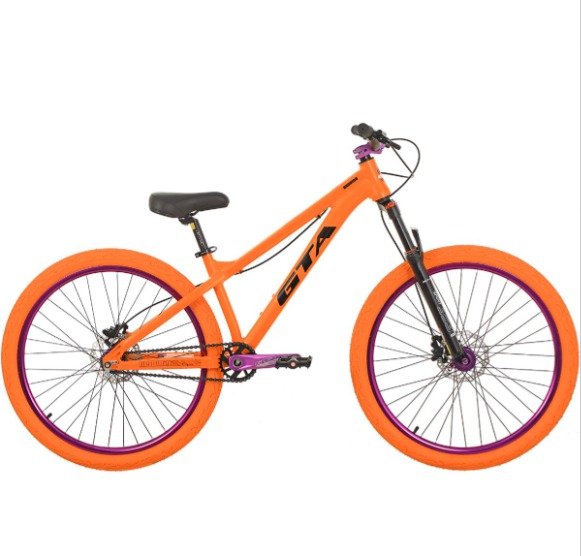 BICICLETA 26 GRAVITY AL DISC FREERIDE GTA LARANJA