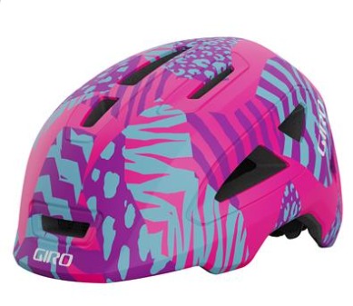 CAPACETE GIRO SCAMP II ROSA/ANIM, P(49-5