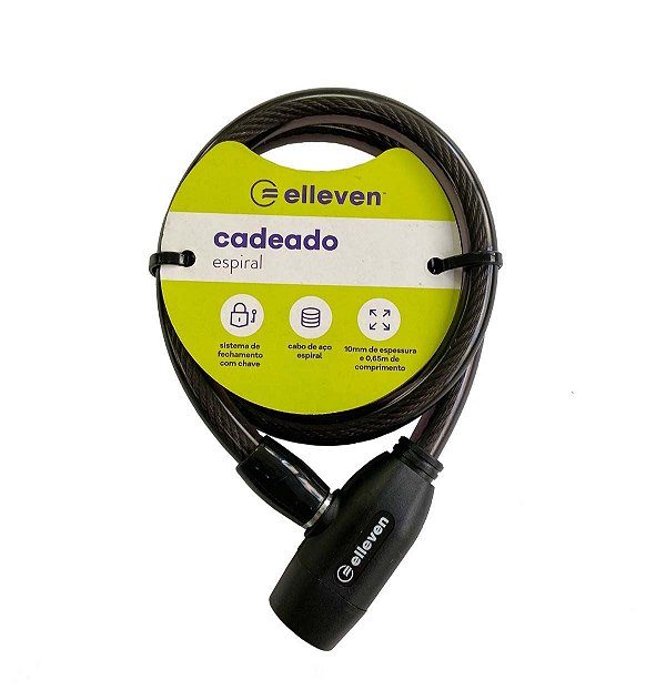CADEADO CHAVE 65 CM PRETO