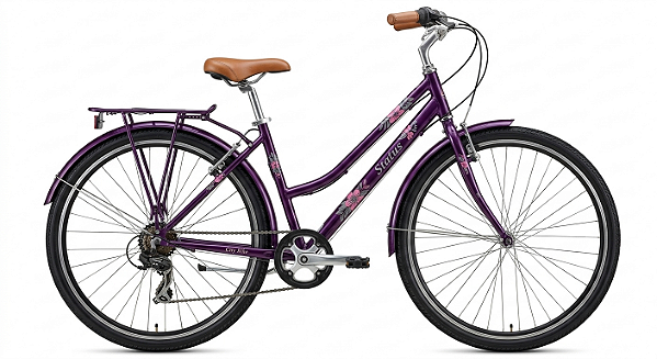 Bicicleta Aro 26 Status Clássica Barra Forte Quadro Baixo em Aço com Cestinha