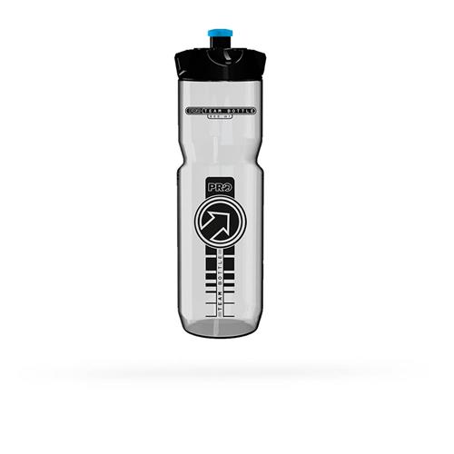 Garrafa PRO Team Transparente 600 ml BPA Free Push-Pull l cinza