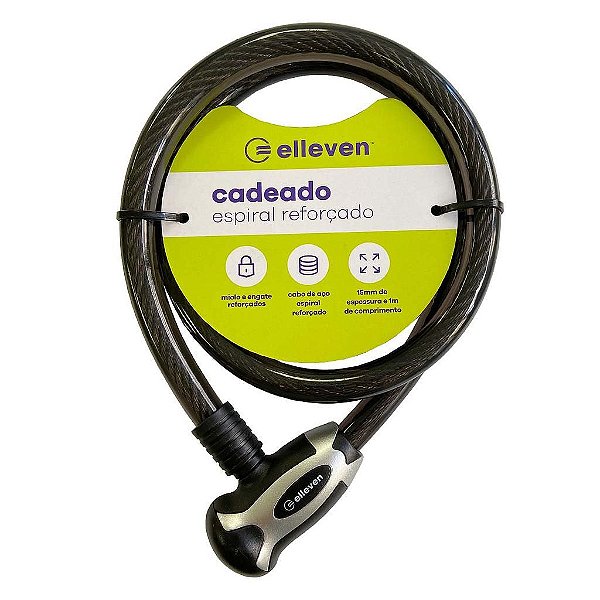 CADEADO 100CM X 15MM C/CHAVE PR/CIN