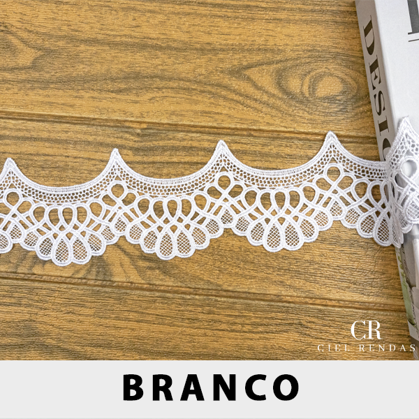 Renda Guipir Branca CH-3305 (7,0cm - 13,0m)