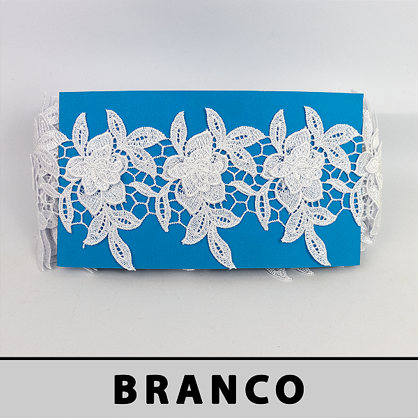 Renda Guipir 3D Branca  CH-4561 (10,0cm - 9,0m)