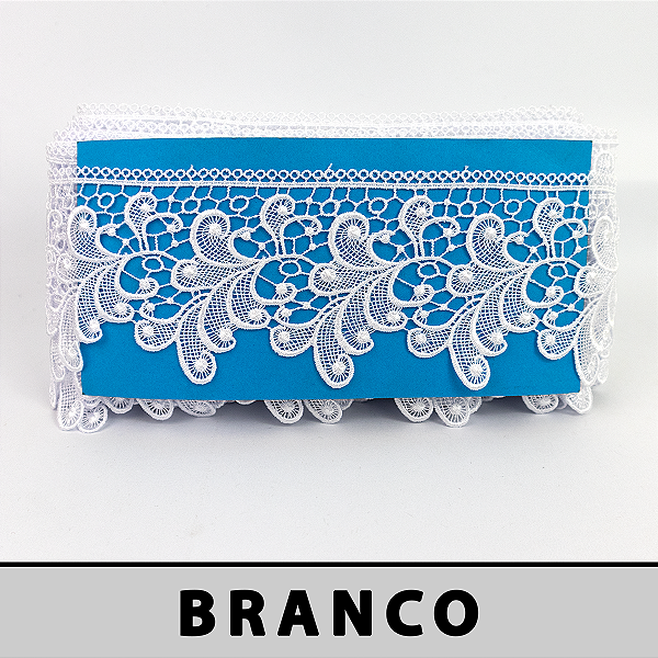 Renda Guipir Branca CH-2038 (8,5cm - 13,70m)