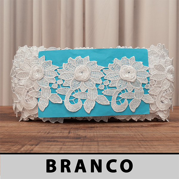 OFERTA - Renda Guipir 3D Branca JT-3428 (10,0cm - 13,70m)
