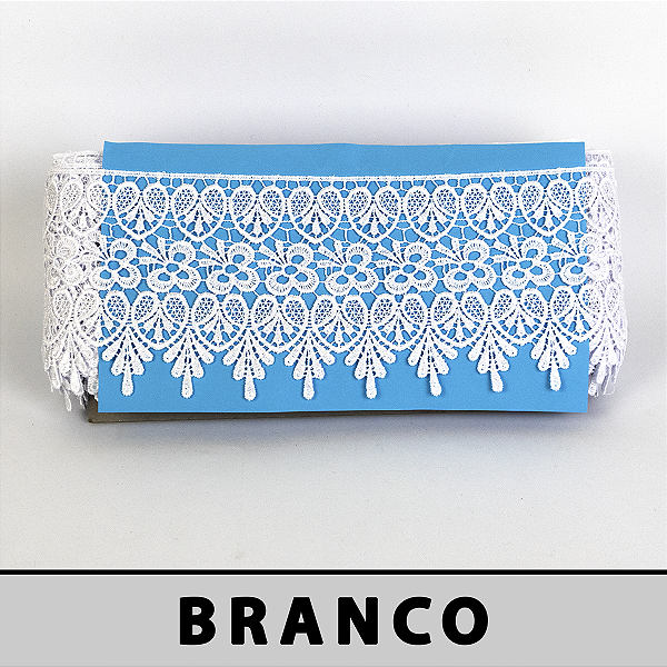 Renda Guipir Branca LA-131832 (10,5cm - 13,70m)