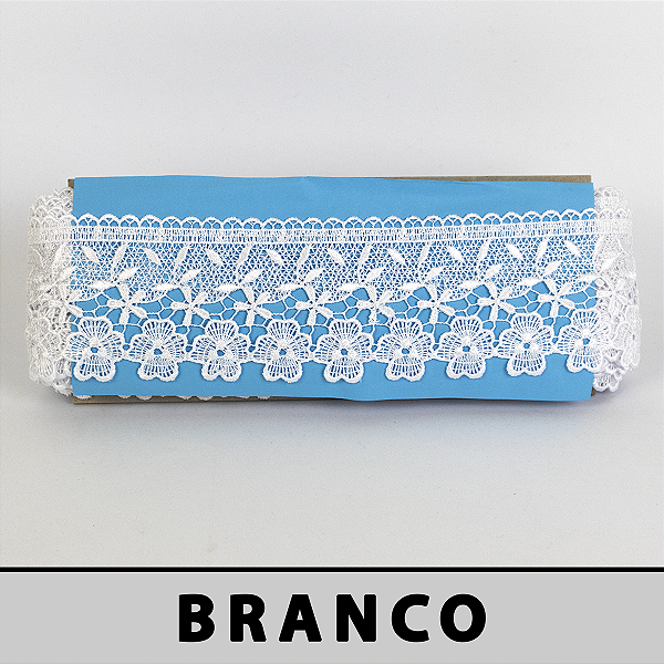 Renda Guipir Branca LA-121521 (7,5cm - 13,70m)