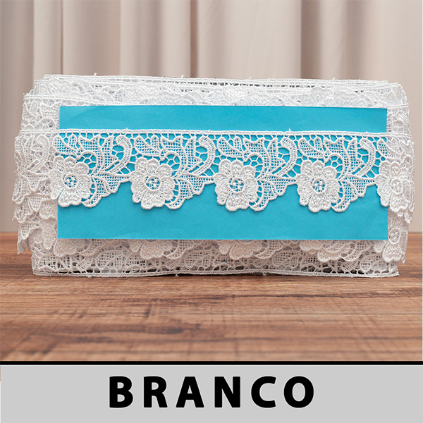 OFERTA - Renda Guipir Branca CH-4259 (4,5cm - 13,70m)