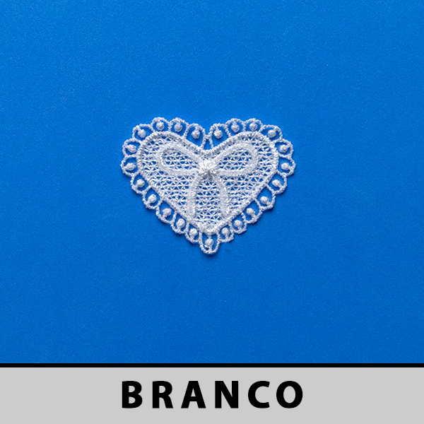 Aplicação Guipir Branca CH-3830 (5,0cm - 4,0cm)(12 peças)