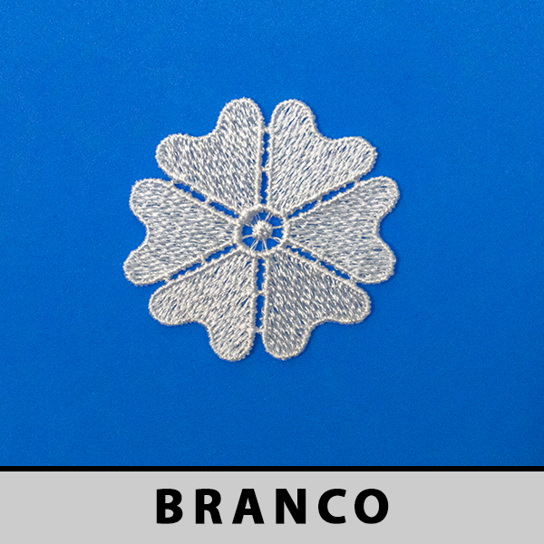 Aplicação Guipir Branca CH-4182 (5,5cm - 5,5cm)(12 peças)
