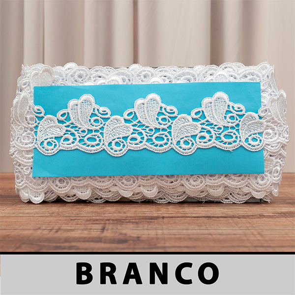 OFERTA - Renda Guipir Branca CH-4012 (5,0cm - 13,70m)